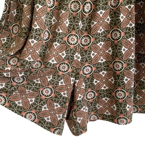 Du Jour Romper Off The Shoulder Bell Sleeves Print Romper Size Medium - Picture 6 of 15